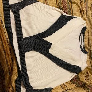 Black and white sweater